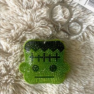 Frankenstein Bling Sparkle Felt 3D Bag Charm Keychain